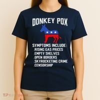 Donkey Pox Conservative Republican Anti Biden Donkeypox T-Shirt thumb 4