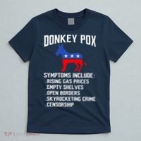 Donkey Pox Conservative Republican Anti Biden Donkeypox T-Shirt thumb 5