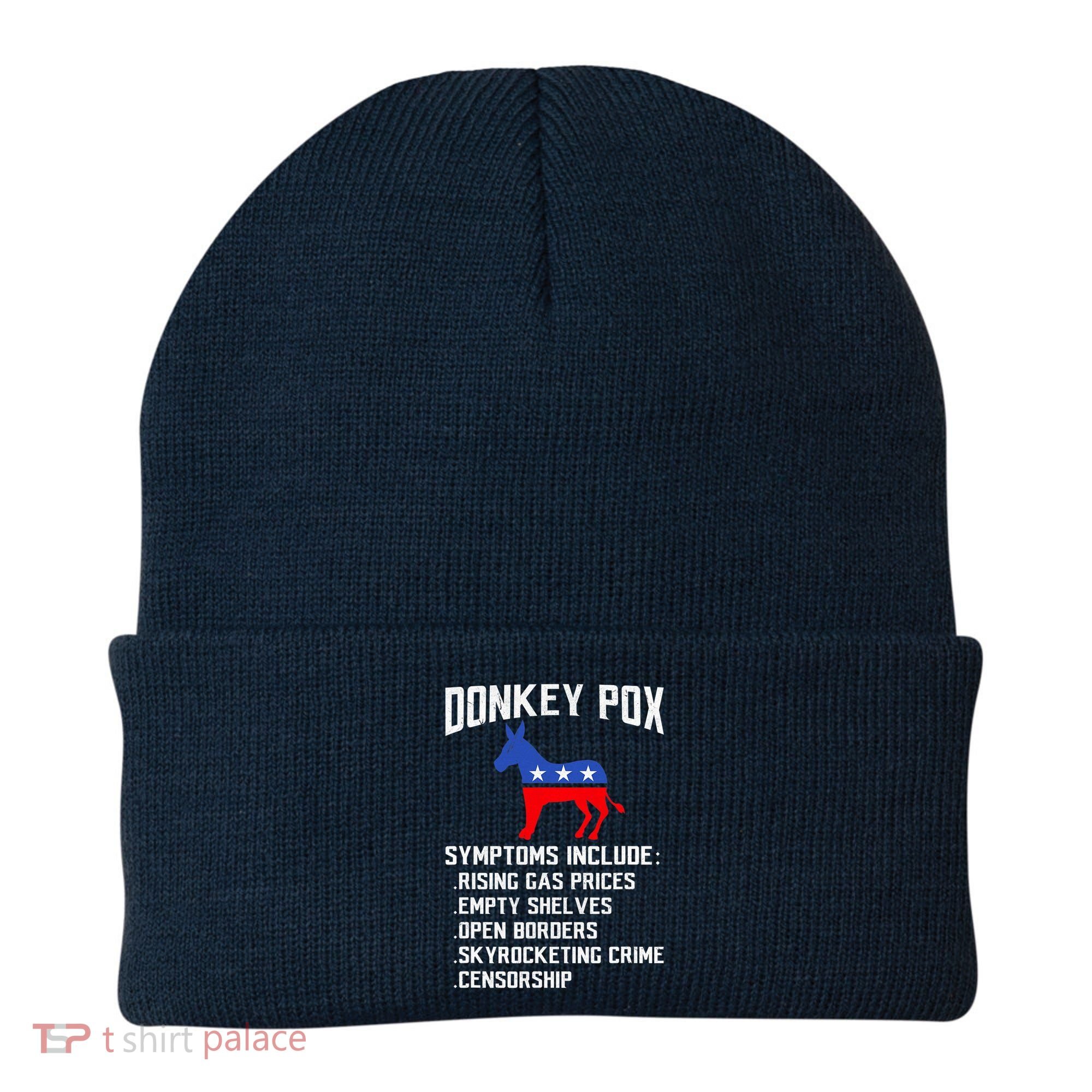 Donkey Pox Conservative Republican Anti Biden Donkeypox Beanie