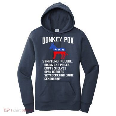 Donkey Pox Conservative Republican Anti Biden Donkeypox Women's Hoodie