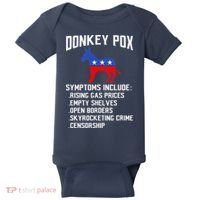 Donkey Pox Conservative Republican Anti Biden Donkeypox Baby Bodysuit thumb 0