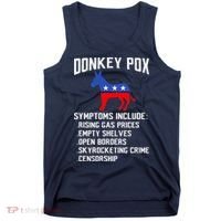 Donkey Pox Conservative Republican Anti Biden Donkeypox Tank Top thumb 0