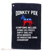 Donkey Pox Conservative Republican Anti Biden Donkeypox Golf Towel thumb 0
