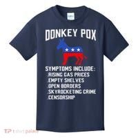 Donkey Pox Conservative Republican Anti Biden Donkeypox Kids T-Shirt thumb 0