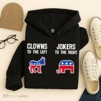 Donkey Pox Clowns To The Left Jokers To The Right Funny Elephant Hoodie thumb 4