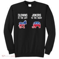 Donkey Pox Clowns To The Left Jokers To The Right Funny Elephant Sweatshirt thumb 0