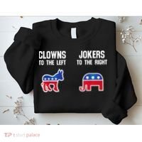 Donkey Pox Clowns To The Left Jokers To The Right Funny Elephant Sweatshirt thumb 2