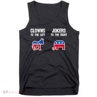 Donkey Pox Clowns To The Left Jokers To The Right Funny Elephant Tank Top thumb 0