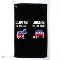 Donkey Pox Clowns To The Left Jokers To The Right Funny Elephant Golf Towel thumb 0