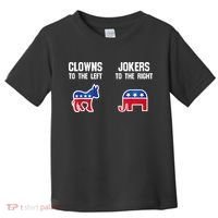 Donkey Pox Clowns To The Left Jokers To The Right Funny Elephant Toddler T-Shirt thumb 0