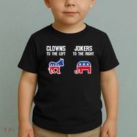 Donkey Pox Clowns To The Left Jokers To The Right Funny Elephant Toddler T-Shirt thumb 2