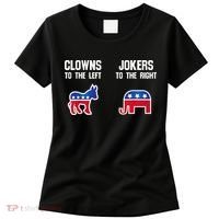 Donkey Pox Clowns To The Left Jokers To The Right Funny Elephant Women's T-Shirt thumb 0