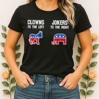 Donkey Pox Clowns To The Left Jokers To The Right Funny Elephant Women's T-Shirt thumb 2