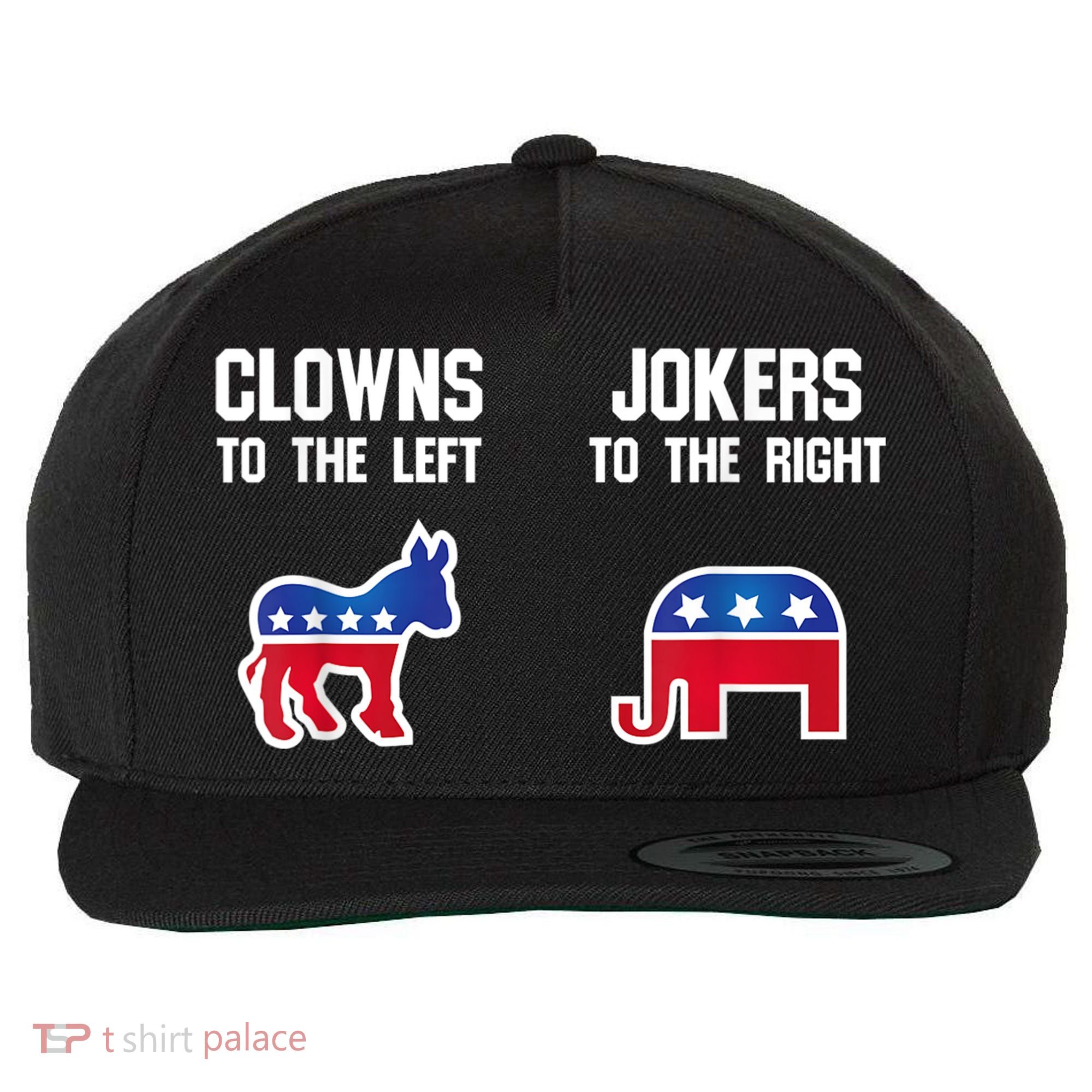 Donkey Pox Clowns To The Left Jokers To The Right Funny Elephant Wool Snapback Cap