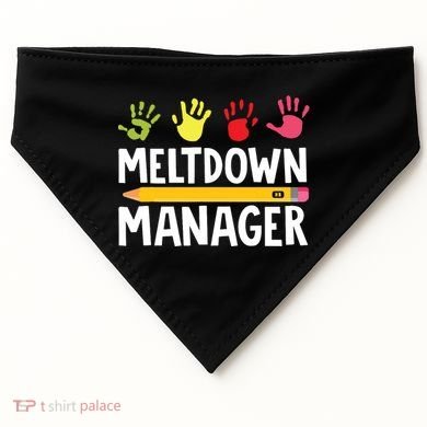 Daycare Provider Childcare Meltdown Manager USA-Made Doggie Bandana