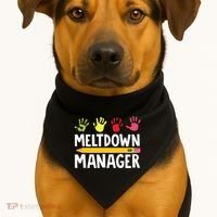 Daycare Provider Childcare Meltdown Manager USA-Made Doggie Bandana thumb 1
