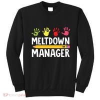 Daycare Provider Childcare Meltdown Manager Sweatshirt thumb 0