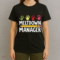 Daycare Provider Childcare Meltdown Manager T-Shirt thumb 4