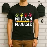 Daycare Provider Childcare Meltdown Manager T-Shirt thumb 6