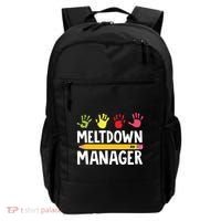 Daycare Provider Childcare Meltdown Manager Backpack thumb 0