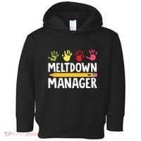 Daycare Provider Childcare Meltdown Manager Toddler Hoodie thumb 0
