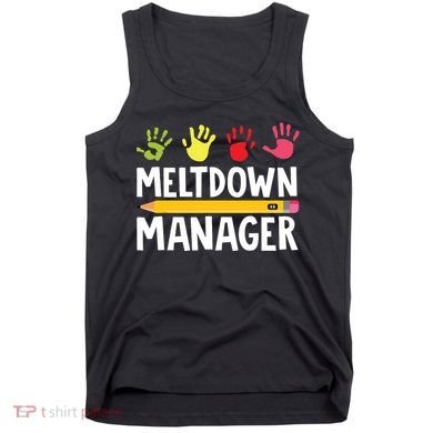 Daycare Provider Childcare Meltdown Manager Tank Top