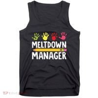 Daycare Provider Childcare Meltdown Manager Tank Top thumb 0