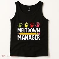 Daycare Provider Childcare Meltdown Manager Tank Top thumb 2
