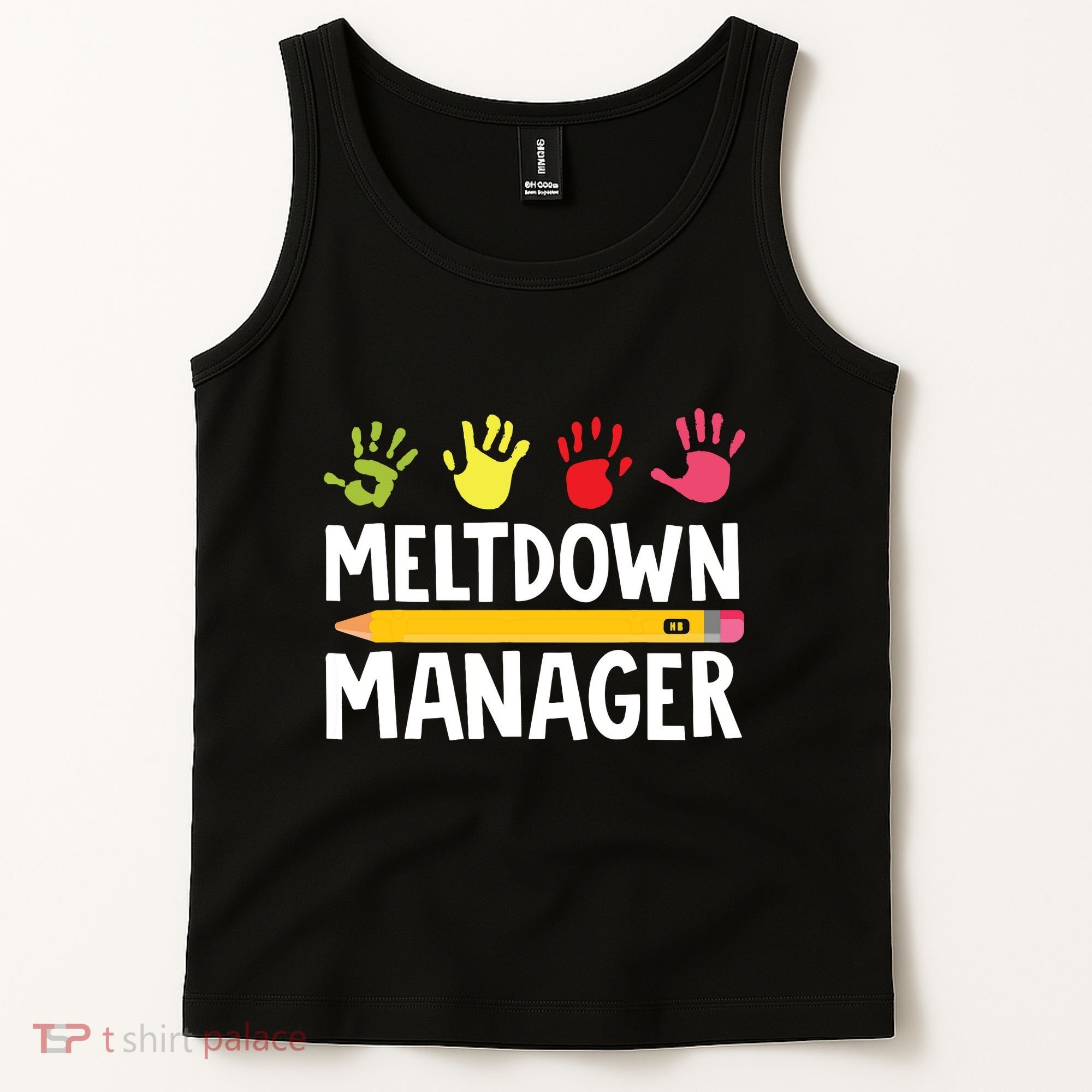 Daycare Provider Childcare Meltdown Manager Tank Top