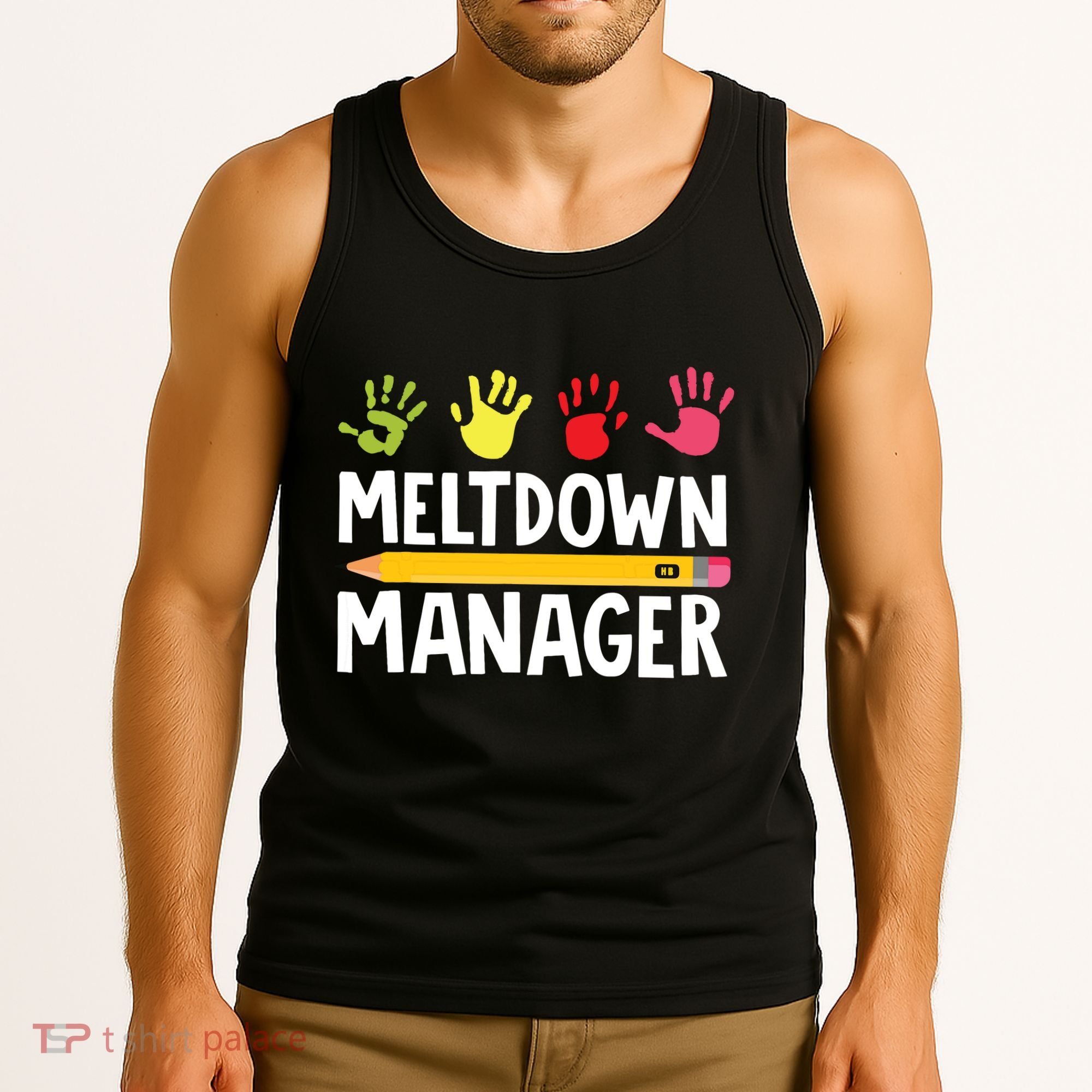 Daycare Provider Childcare Meltdown Manager Tank Top