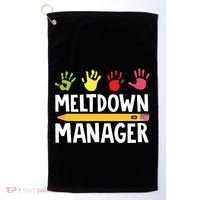 Daycare Provider Childcare Meltdown Manager Golf Towel thumb 0