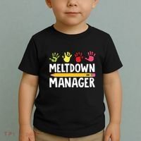 Daycare Provider Childcare Meltdown Manager Toddler T-Shirt thumb 2