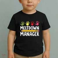 Daycare Provider Childcare Meltdown Manager Toddler T-Shirt thumb 2