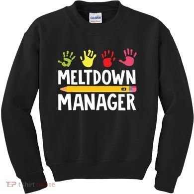 Daycare Provider Childcare Meltdown Manager Kids Sweatshirt