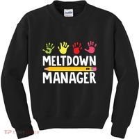 Daycare Provider Childcare Meltdown Manager Kids Sweatshirt thumb 0