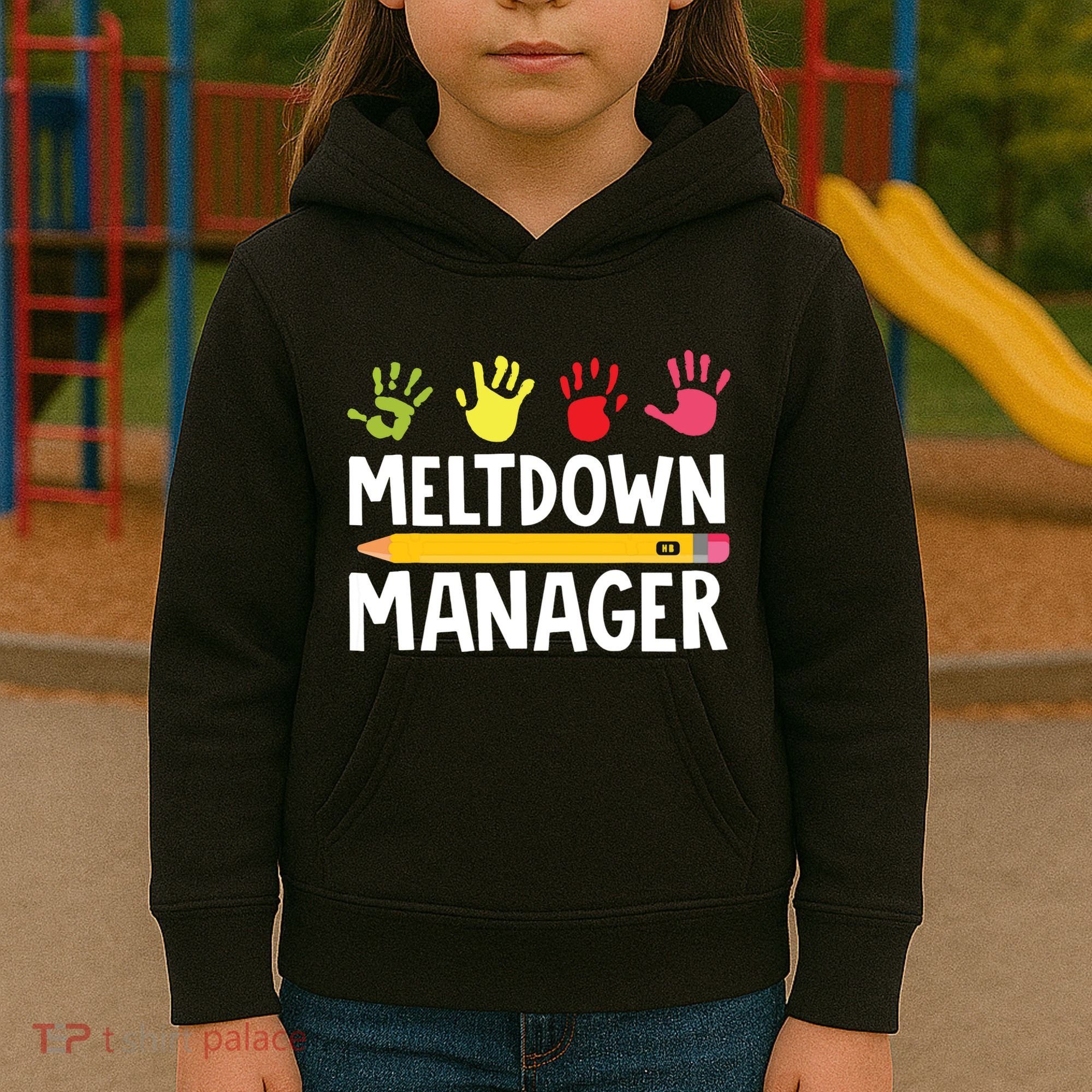 Daycare Provider Childcare Meltdown Manager Kids Hoodie