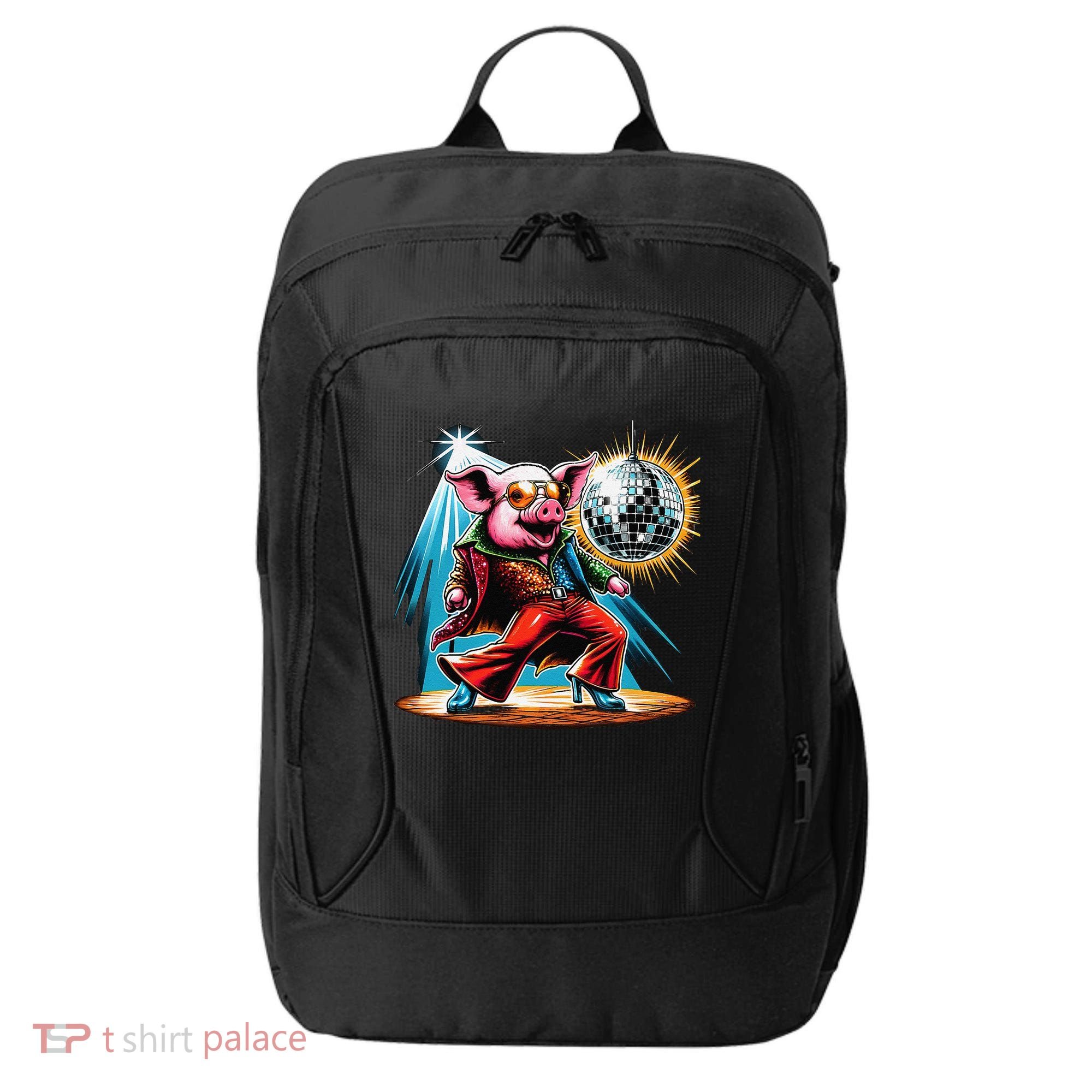 Dancer Pig Dancing Disco City Backpack