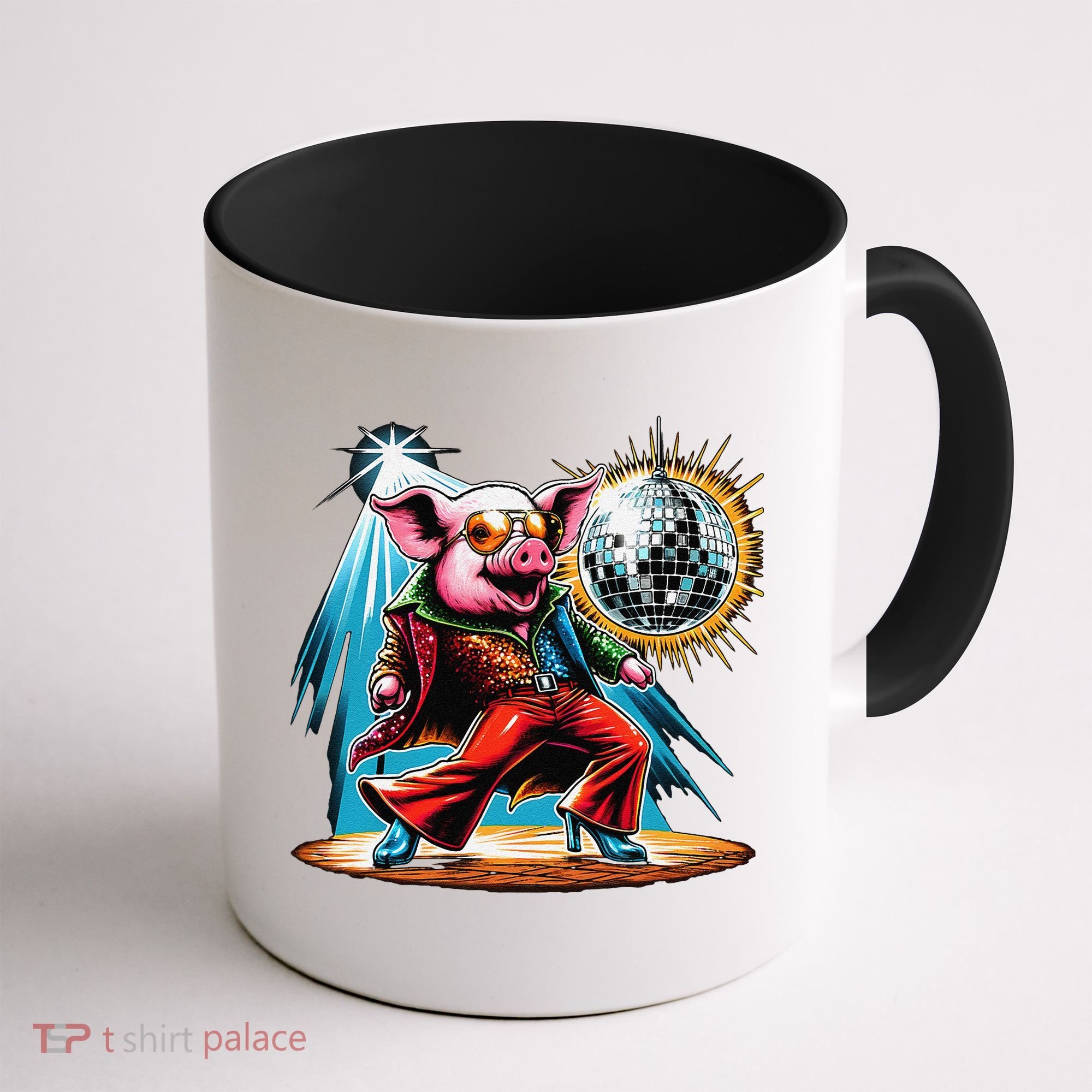 Dancer Pig Dancing Disco Coffee Mug
