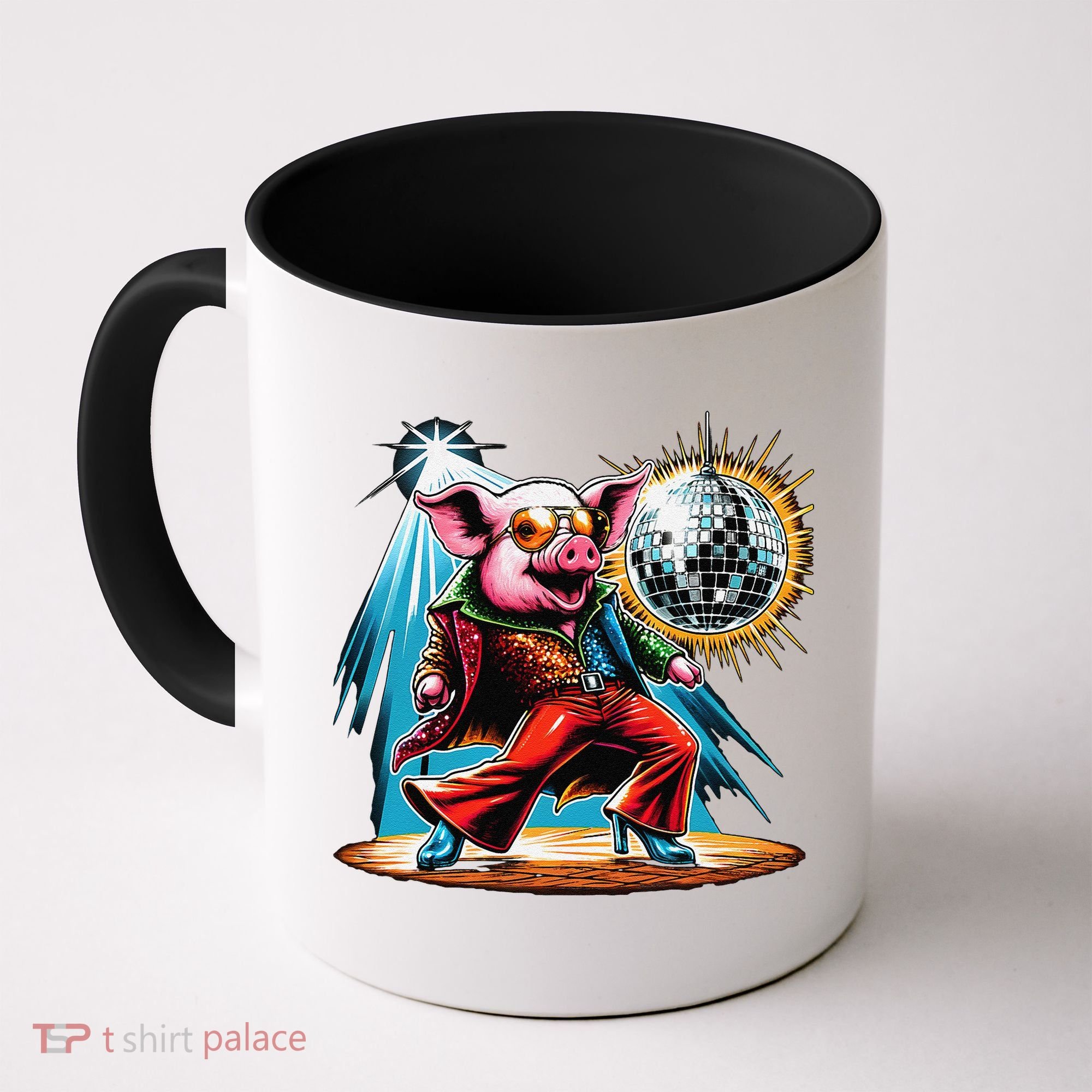 Dancer Pig Dancing Disco Coffee Mug