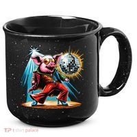 Dancer Pig Dancing Disco 15oz Campfire Ceramic Mug thumb 0