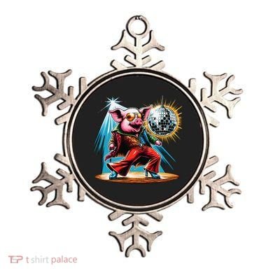 Dancer Pig Dancing Disco Ornament