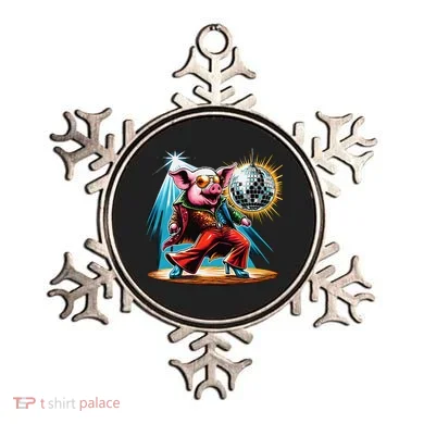 Dancer Pig Dancing Disco Ornament