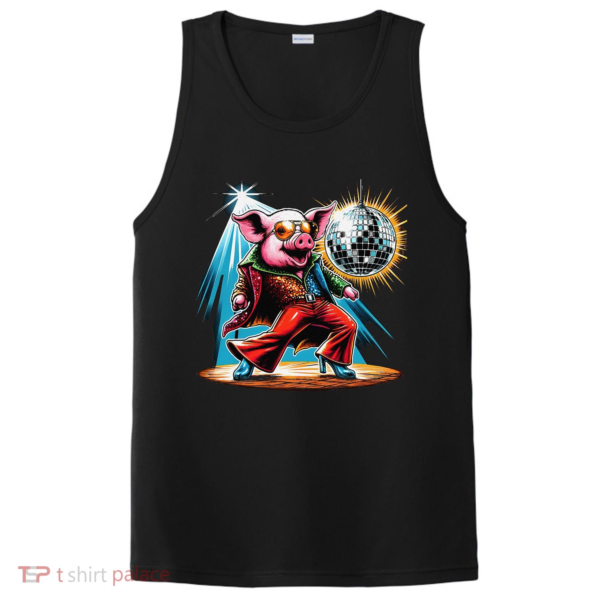 Dancer Pig Dancing Disco PosiCharge Competitor Tank