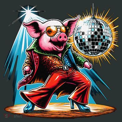 Dancer Pig Dancing Disco Infant Baby Jersey Bodysuit