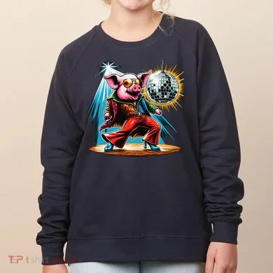 Dancer Pig Dancing Disco Women's Sweatshirt