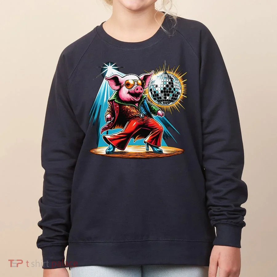 Dancer Pig Dancing Disco Women's Sweatshirt