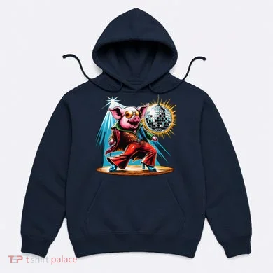 Dancer Pig Dancing Disco Hoodie