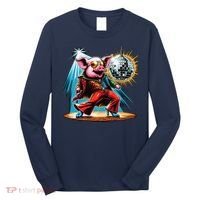 Dancer Pig Dancing Disco Long Sleeve Shirt thumb 0