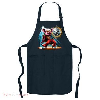 Dancer Pig Dancing Disco Apron