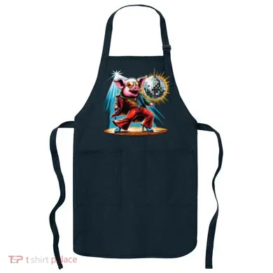Dancer Pig Dancing Disco Apron